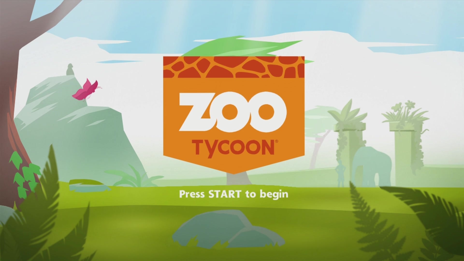 Zoo Tycoon title screen for Xbox 360